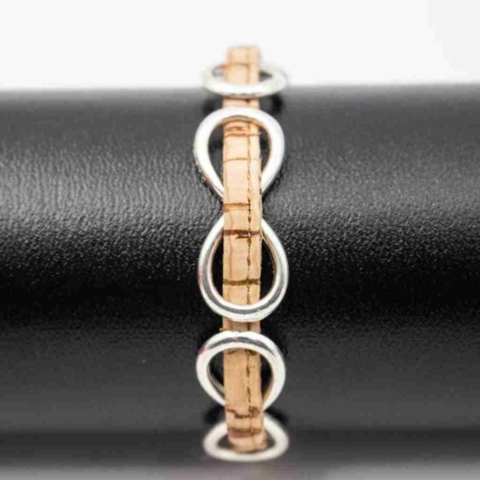 Infinity Cork Bracelet on Display