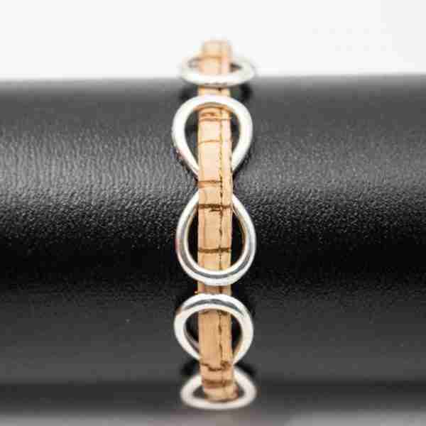 Infinity Cork Bracelet on Display