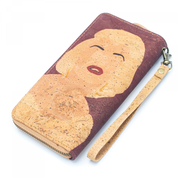 Cork Wallet With Marilyn Monroe Print