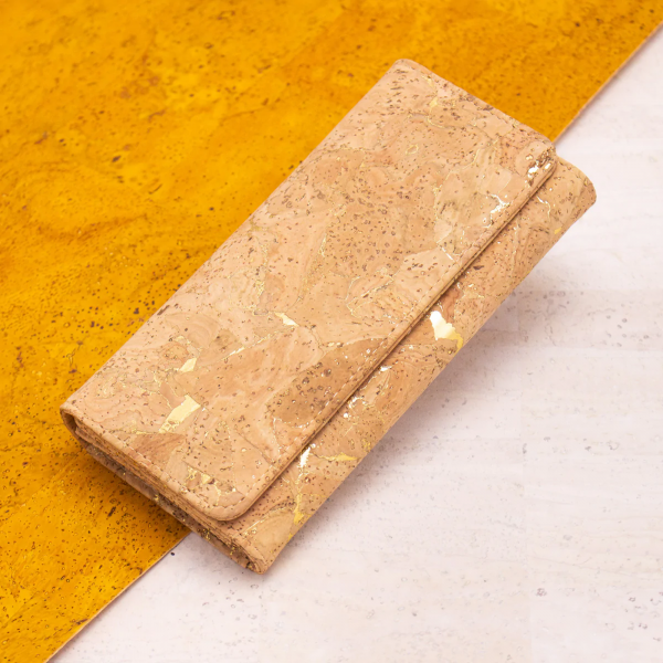 Cork Wallet With Gold Sprinkles