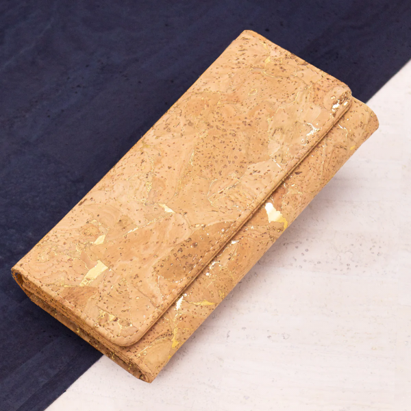 Cork Wallet With Gold Sprinkles