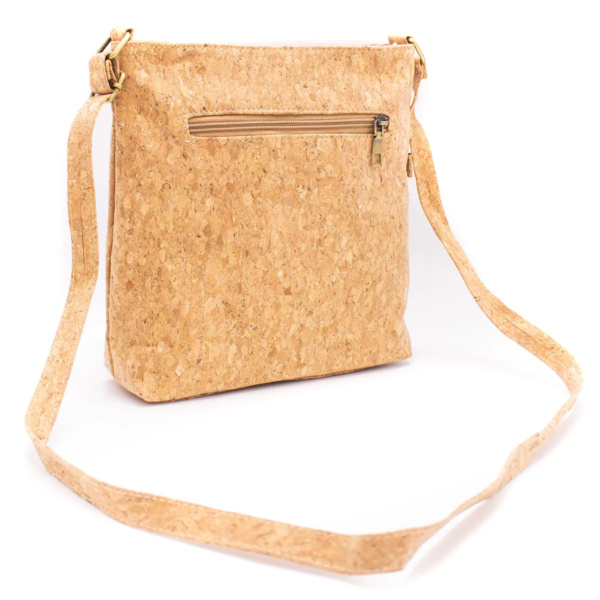 Cork Crossbody Bag with Sardine Motive Back