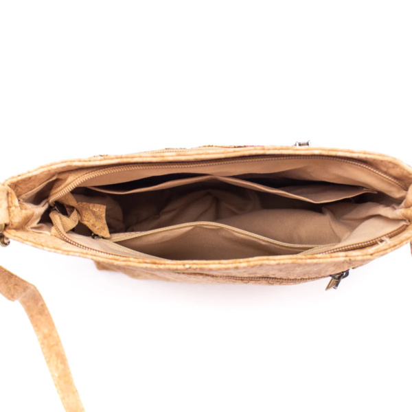 Cork Crossbody Bag with Sardine Motive Inside