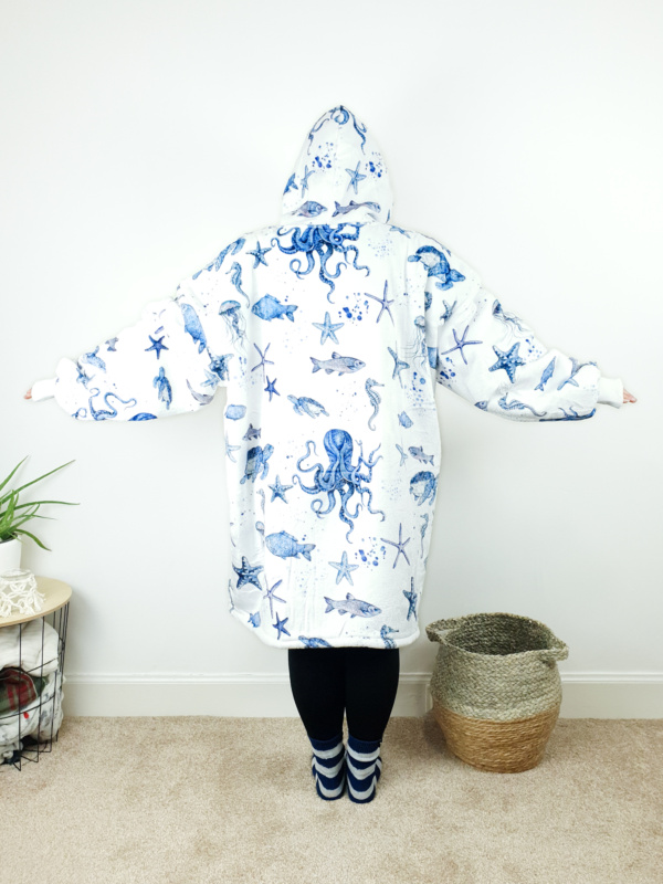 Octopus Wearable Hooded Blanket