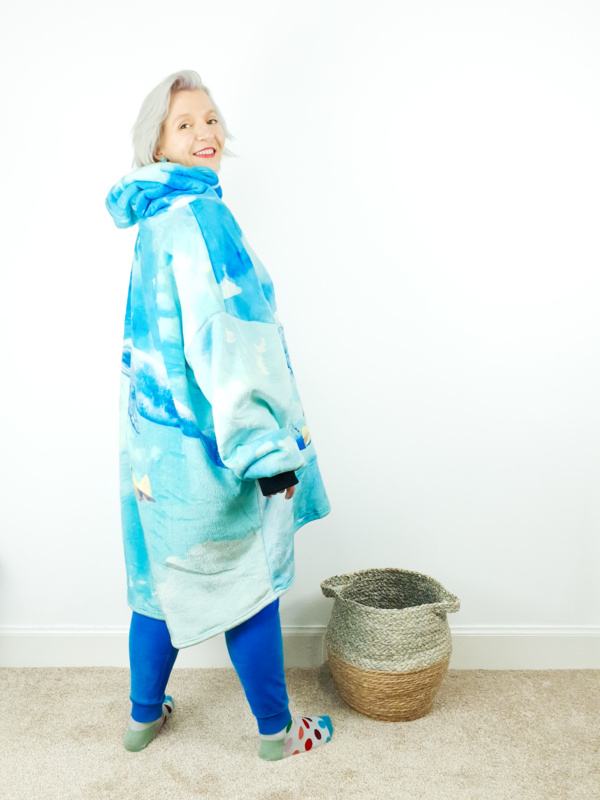 Whale Skyship Oversized Hooded Blanket