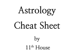 Astro Cheat Sheet Free PDF Product Image